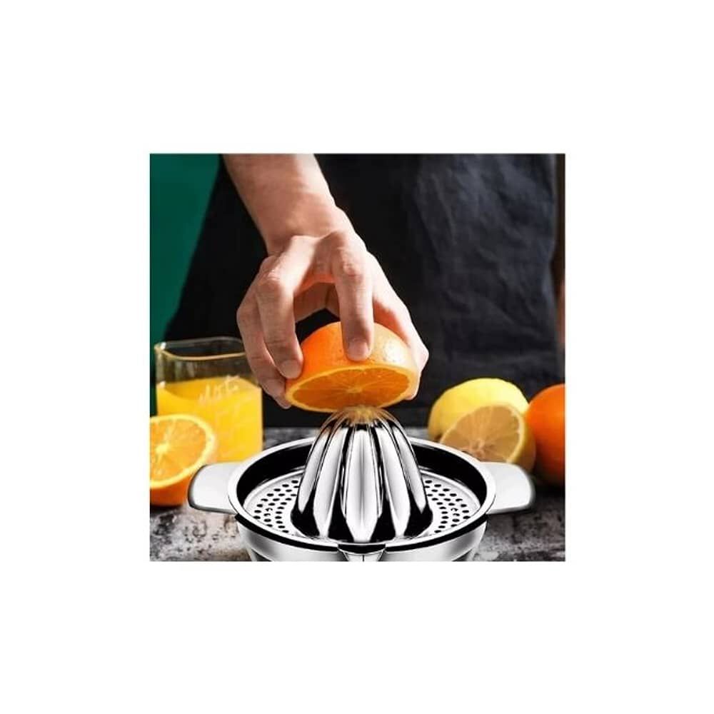 Exprimidor De C&iacute;tricos Acero Inoxidable Con Colador Manual image number 4.0