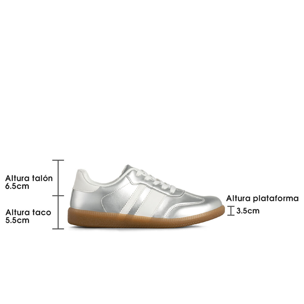 Zapatilla Deportiva Casual Mujer Eco Cuero Weide Tfa200 image number 4.0