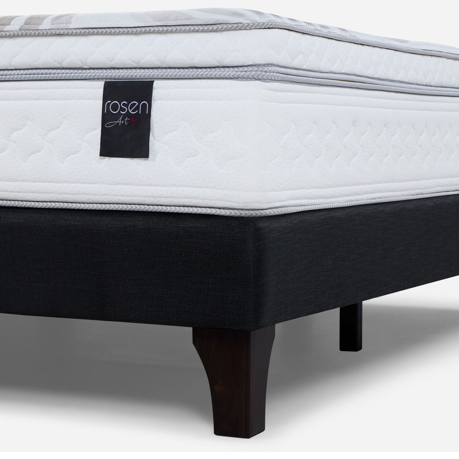 Cama Europea Rosen Art 4 / Super King / Base Dividida + Respaldo image number 2.0