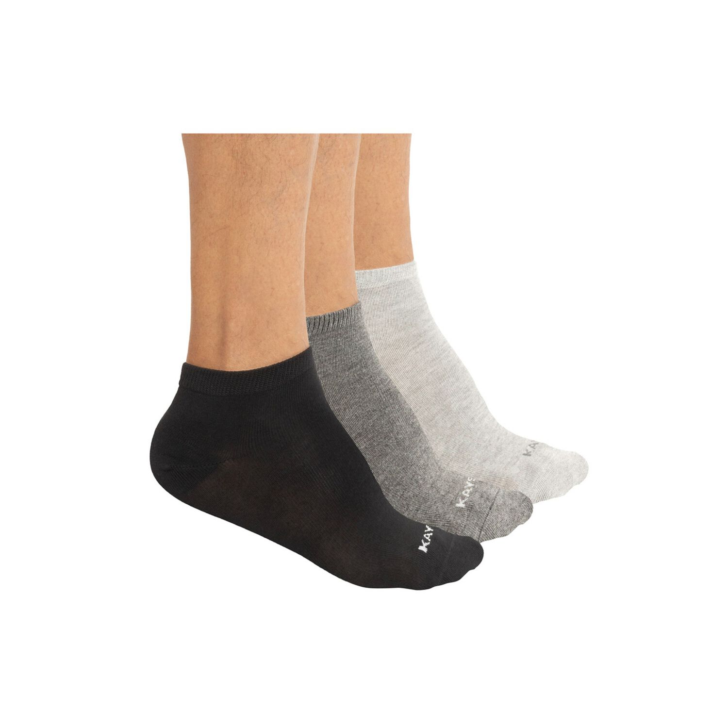 Pack 3 Calcetines Tobilleros Bamb&uacute; Hombre Kayser 99.hp3610-gri image number 0.0