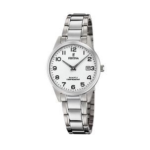 Reloj F20509/1 Festina Plateado Mujer Acero Cl&aacute;sico