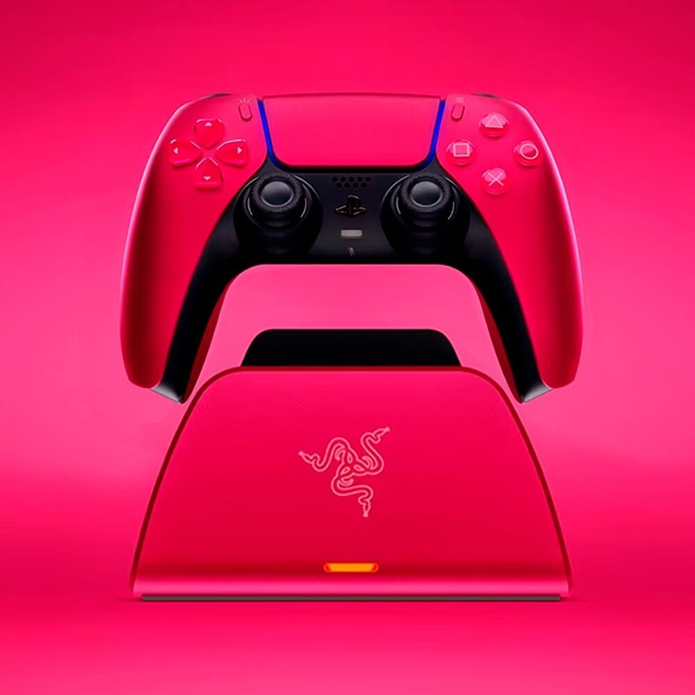 Base De Carga R&aacute;pida Razer Para Control Ps5 Rojo image number 5.0