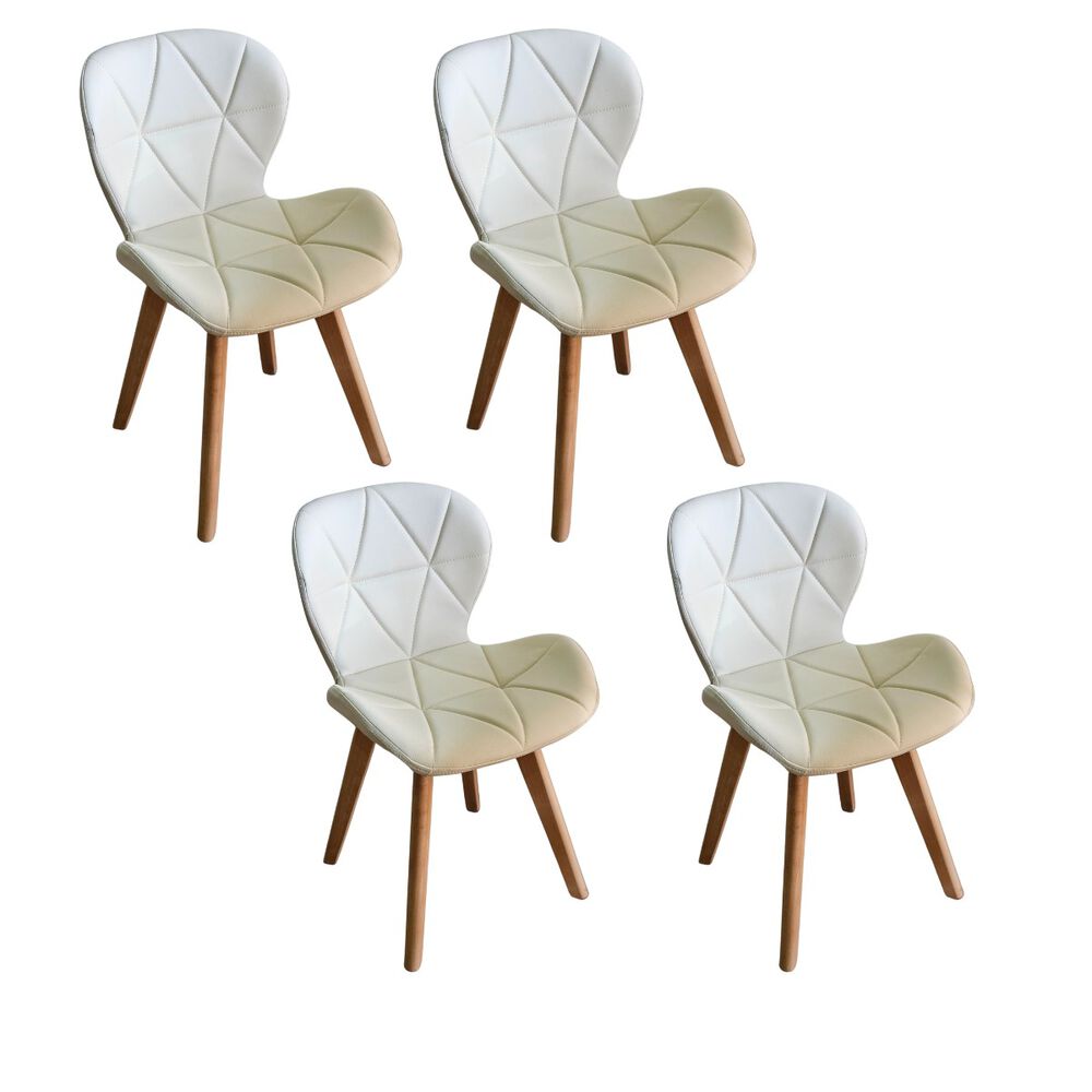 Comedor Mesa Warwick 120cm + 4 Sillas Mariposa Wood Beige image number 4.0