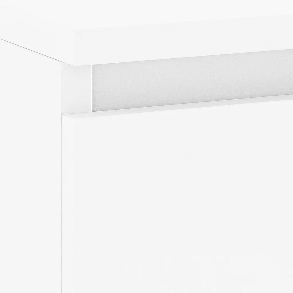 Velador Cajon Doble Minimal Blanco image number 5.0