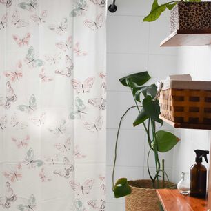 Cortina Ba&ntilde;o Peva Arco&iacute;ris Impermeable 180x180 Cms