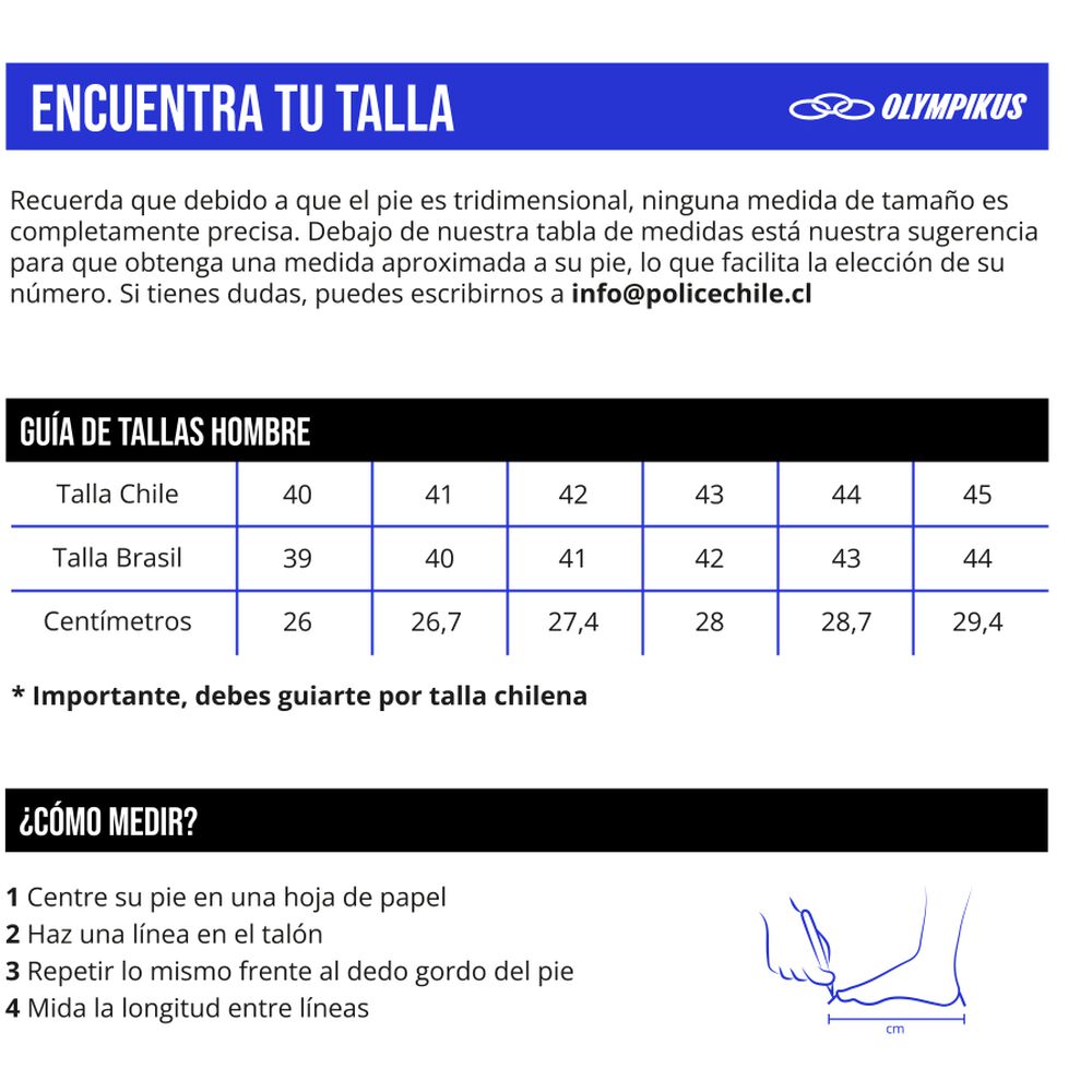 Zapatilla Hombre Perfect 3 Negro/naranjo Olympikus image number 5.0