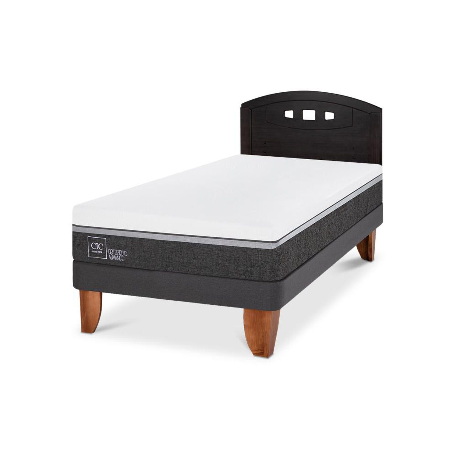 Cama Europea Cic Ortopedic Advance / 1.5 Plazas / Base Normal + Respaldo image number 4.0