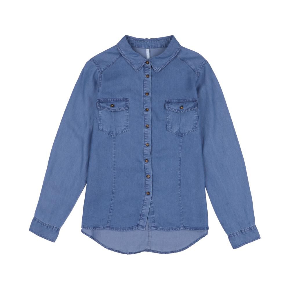 Blusa Denim Regular Manga Larga Mujer Geeps image number 0.0