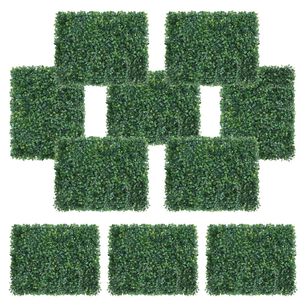 Pack 10 Unidades Palmeta Estilo Tr&eacute;bol Sint&eacute;tico 60x40 Cm Pasto