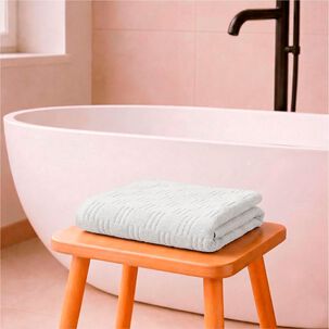 Toalla De Ba&ntilde;o Cuerpo Savoy Nautica Home 76x137cm 100% Algod&oacute;n Ultra Suave Gris