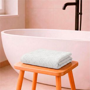 Toalla De Ba&ntilde;o Cuerpo Savoy Nautica Home 76x137cm 100% Algod&oacute;n Ultra Suave Gris