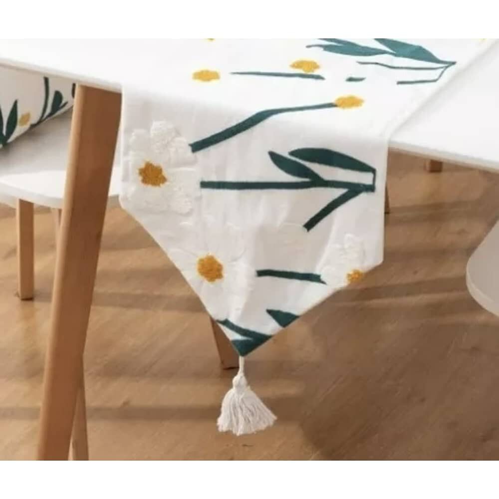Camino De Mesa Bordado Medida 32x180cm Poliester Corredor image number 1.0
