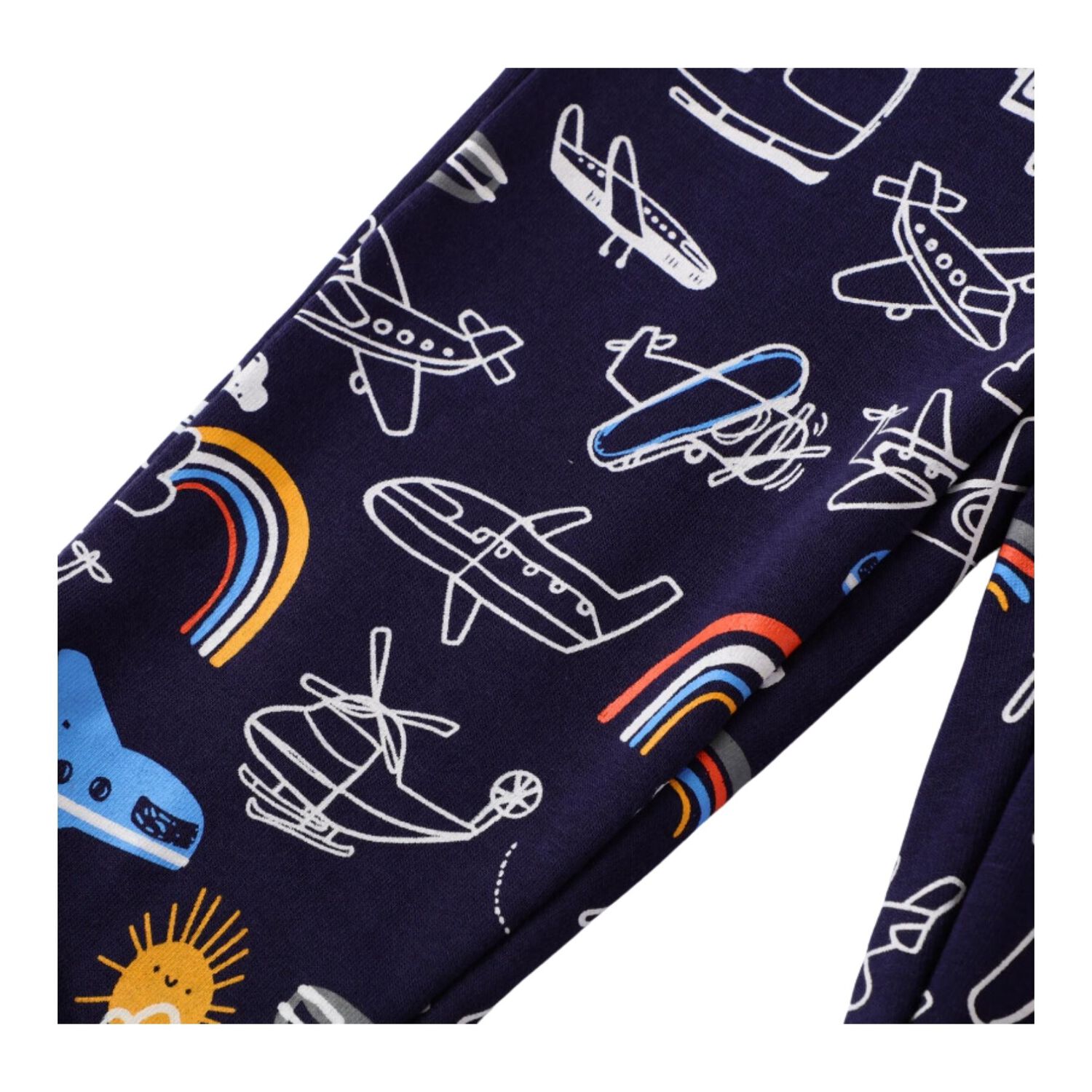 Pantal&oacute;n Buzo Ni&ntilde;o 100% Algod&oacute;n Jump Kids Azul Oscuro Aviones image number 5.0