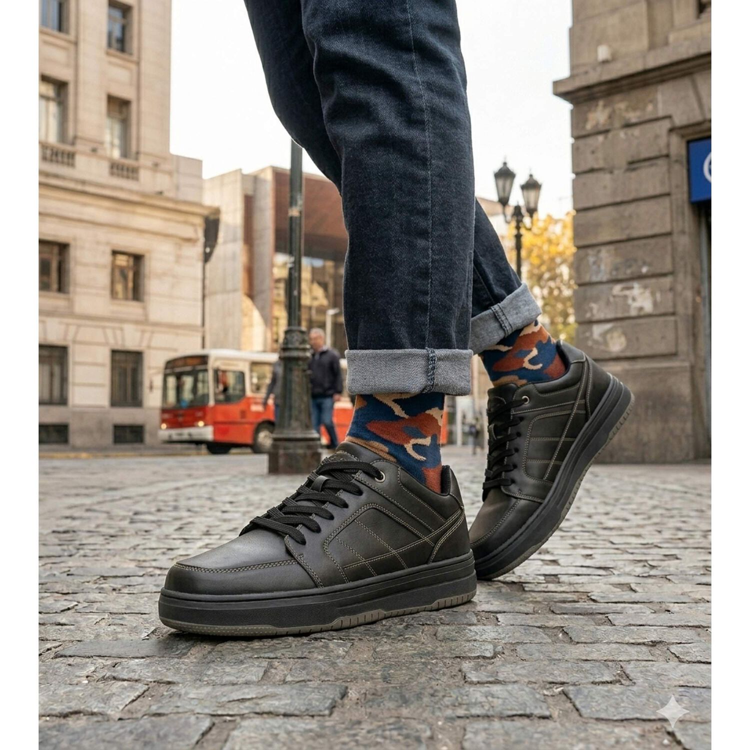 Zapatilla Escolar Baro Negro Uns image number 4.0