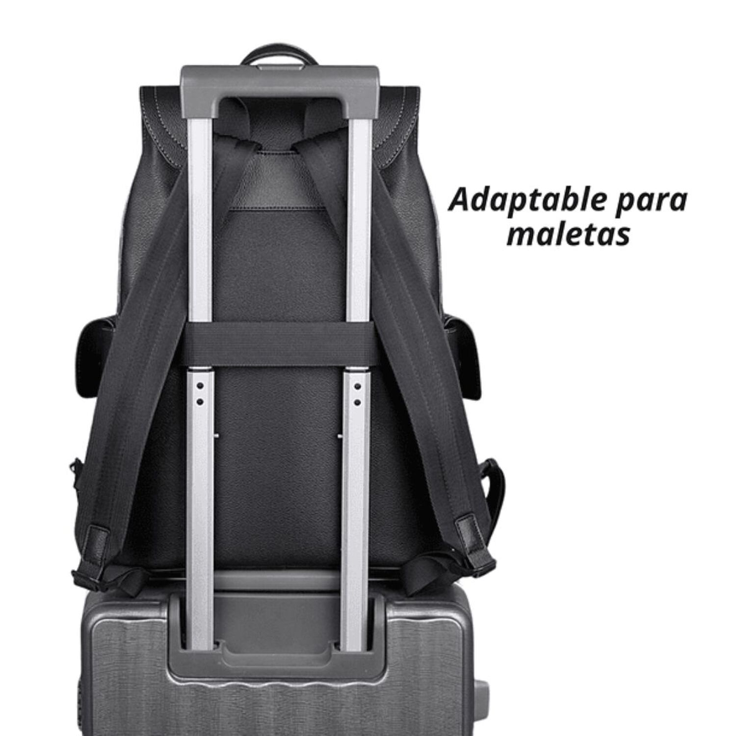Mochila De Cuero Sint&eacute;tico Impermeable image number 1.0