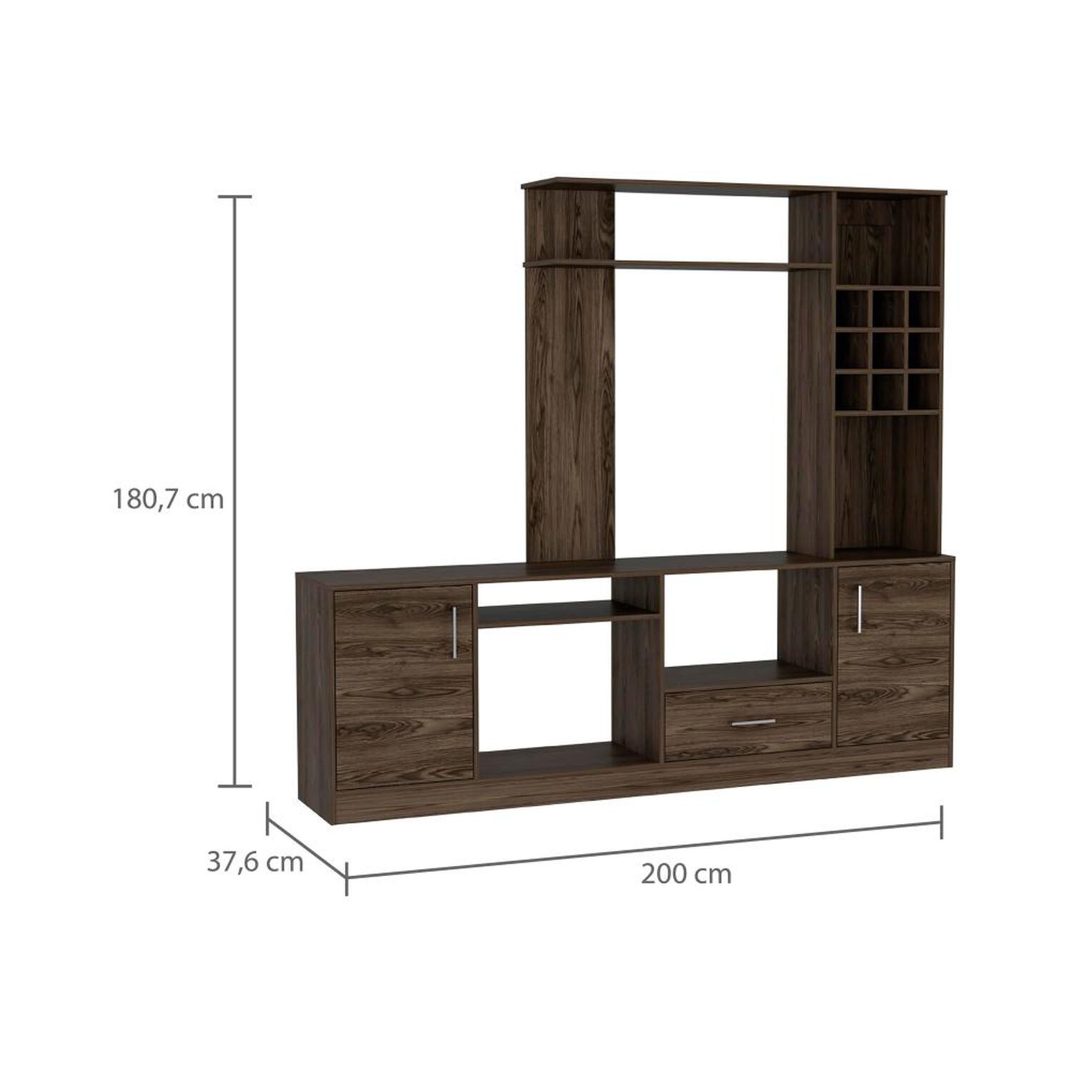 Estante Tv 60" Con Bar Kava Beijing - Rovere Tuhome image number 1.0