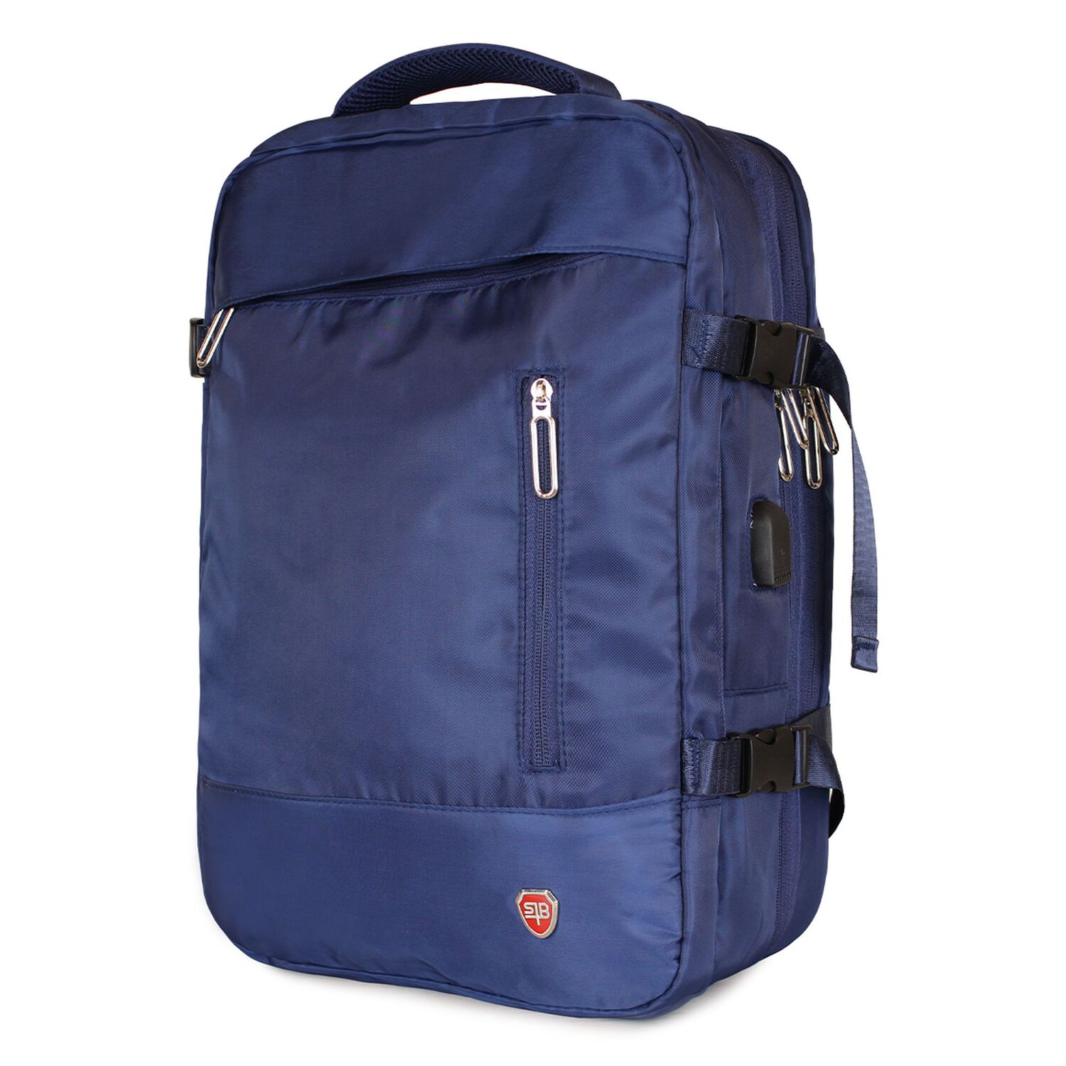 Mochila De Viaje Viral Azul Con Usb Swiss Bag image number 1.0