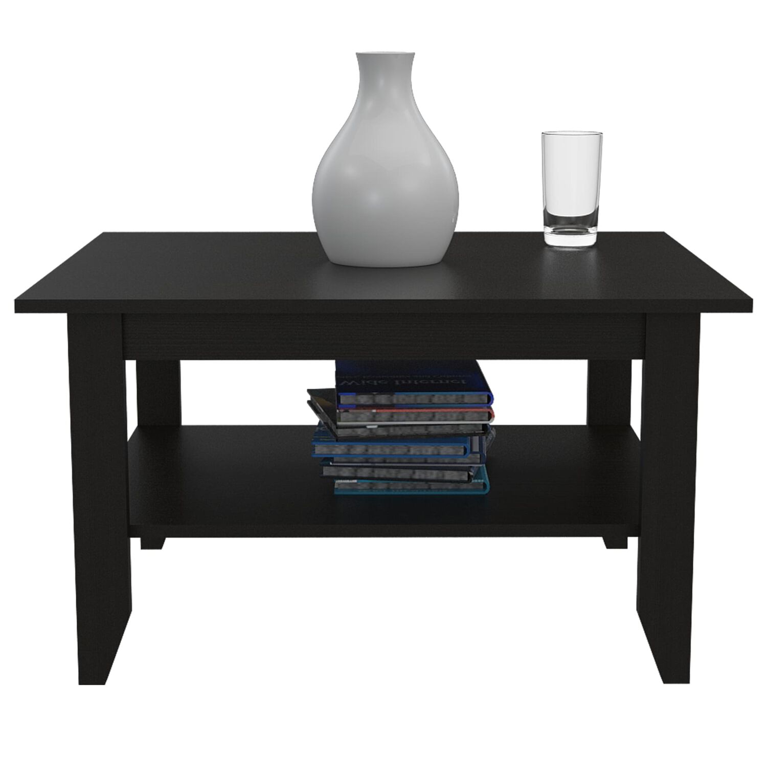 Mesa De Centro 1 Estante Fm-004n Negro image number 2.0