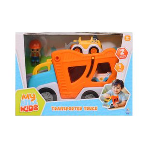 Transportador Con 2 Autos Y 1 Figura Happyline