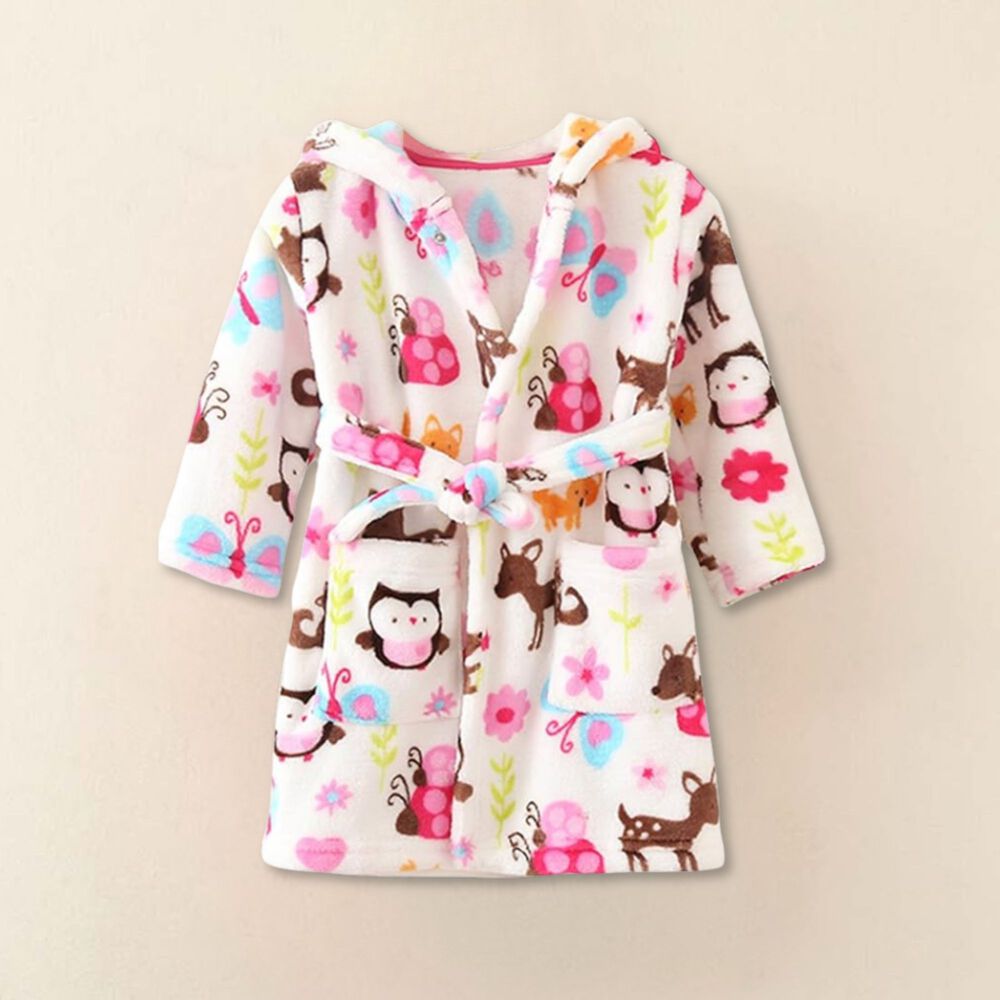 Bata De Ba&ntilde;o Cpn Capucha Y Bolsillos Ni&ntilde;o Y Ni&ntilde;a Polar image number 7.0