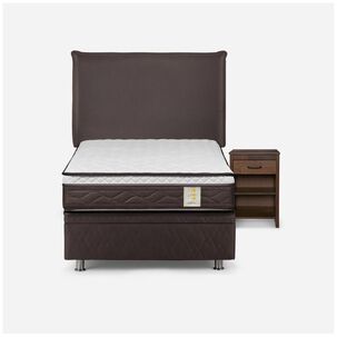Cama Ba&uacute;l Rosen New Style 4 / 1.5 Plazas / Base Normal + Set De Maderas