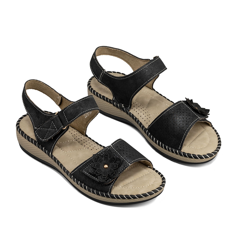 Sandalia Tacon Cuña Casual Soft Mujer Weide Js78 image number 5.0