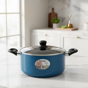 Cacerola 26 Cm Antiadherente Fantuzzi Atlantico Azul