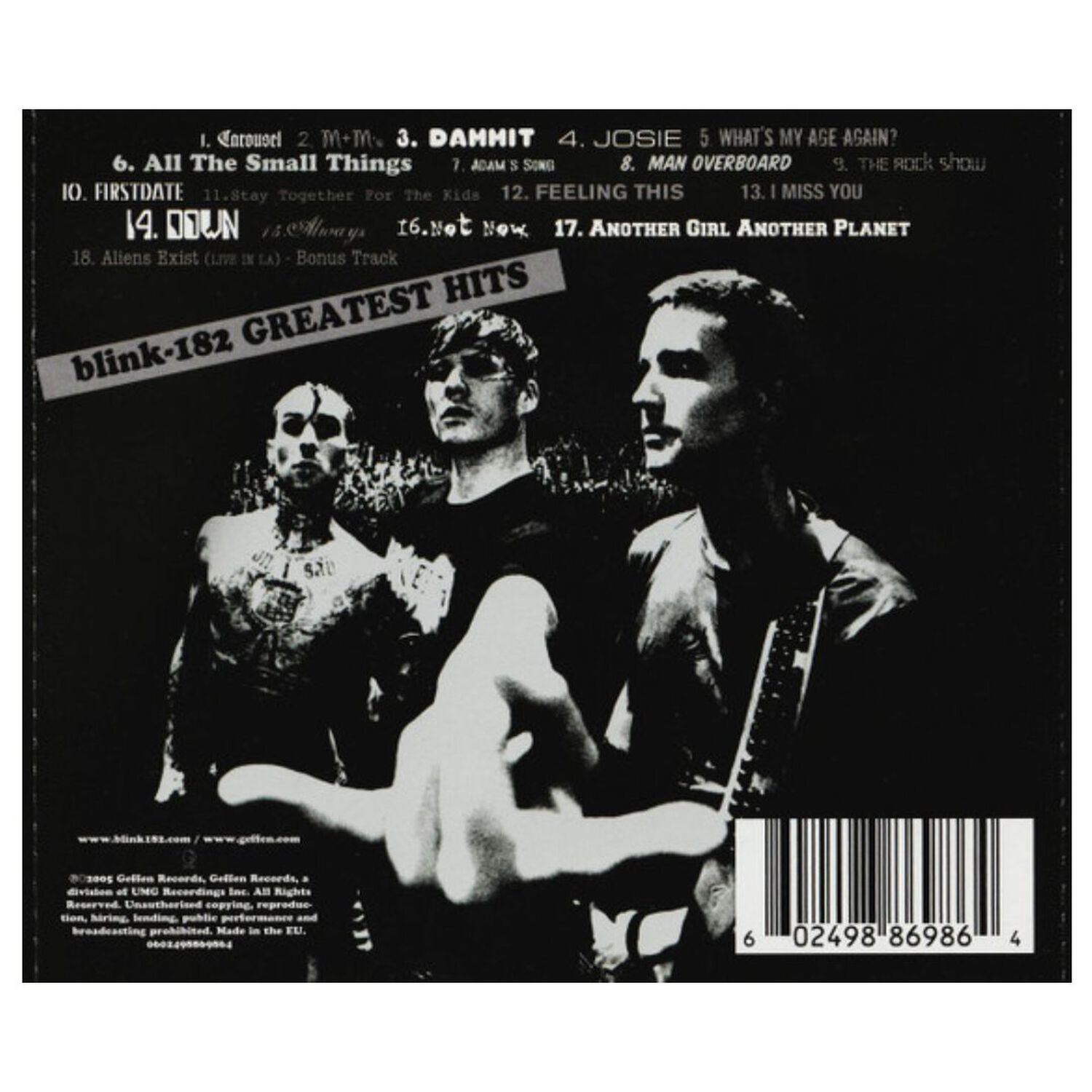 Blink 182 - Greatest Hits | Cd image number 1.0