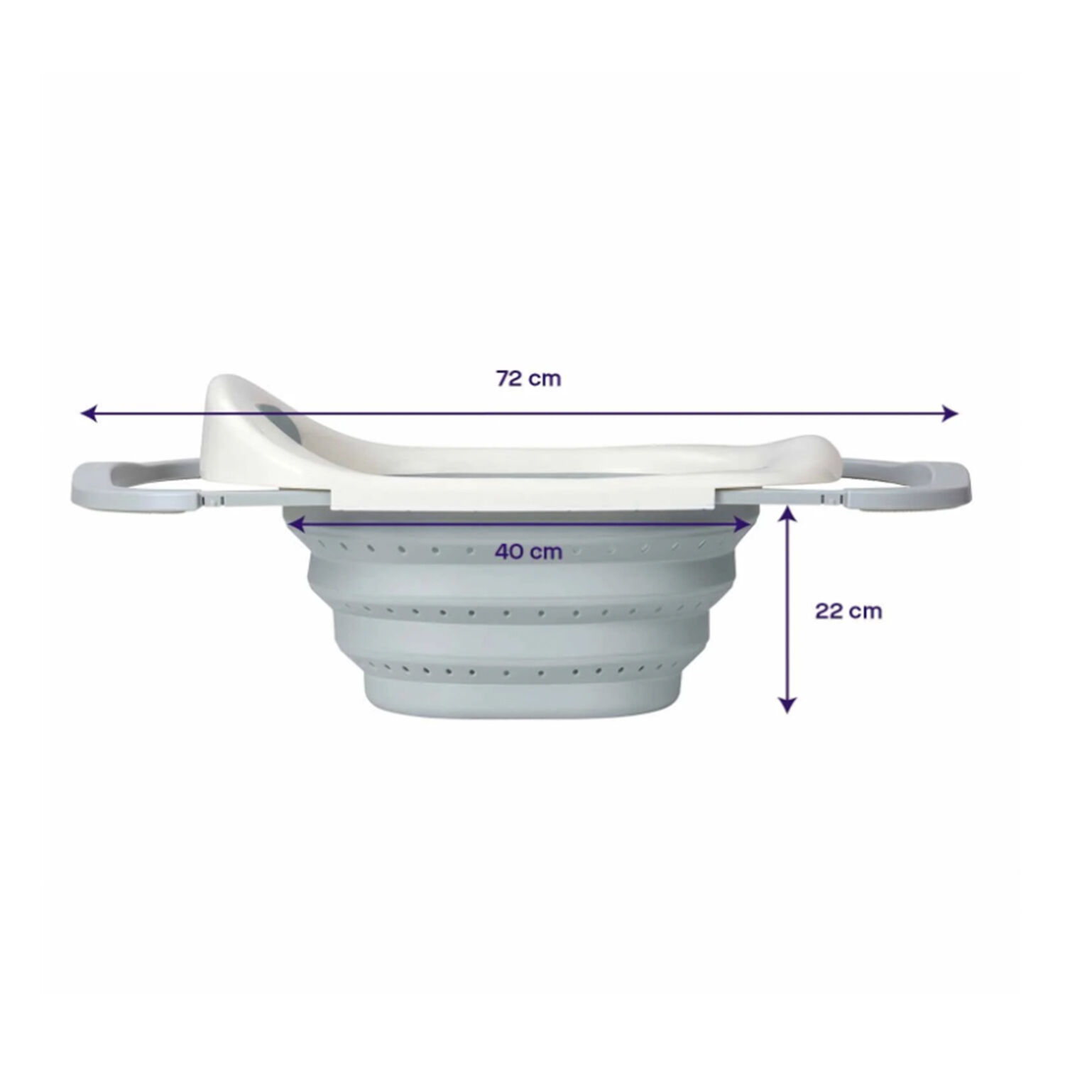 Ba&ntilde;era Plegable The Sink Bath Gris image number 1.0