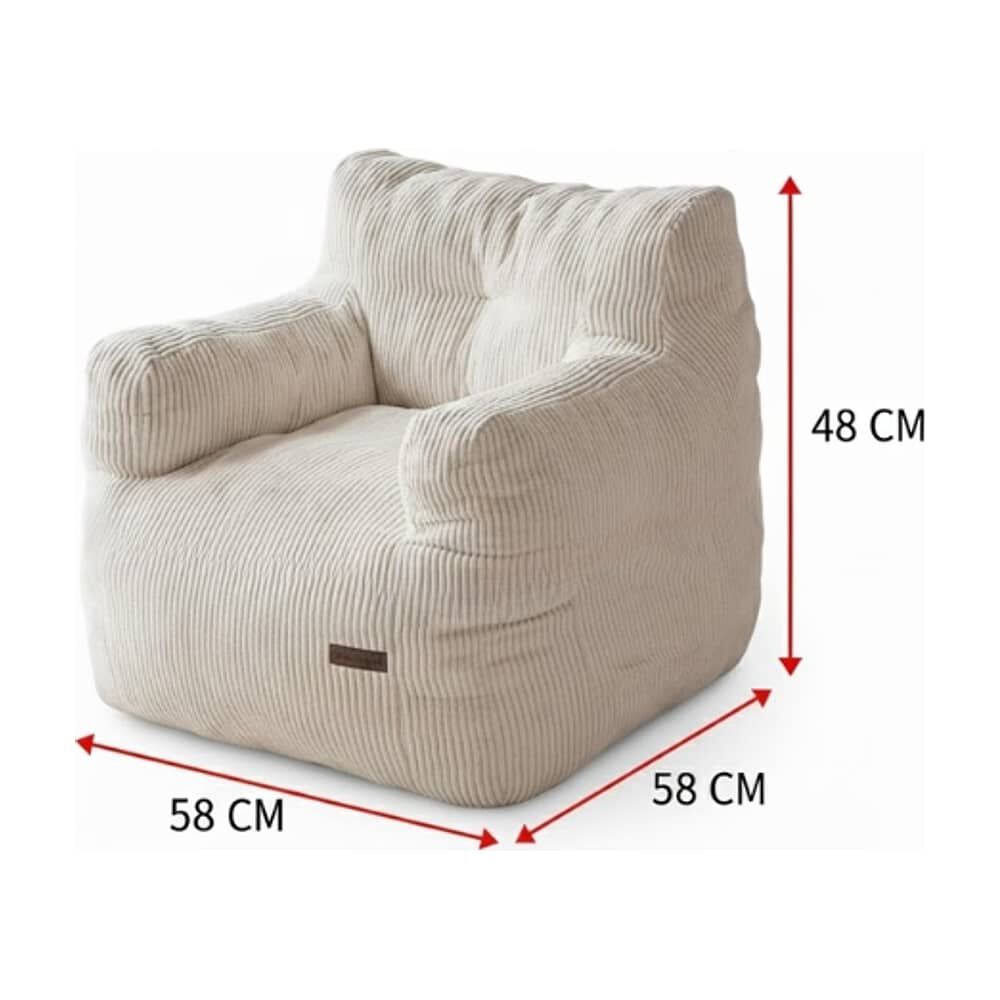Puff Silla Sillon Individual Bajo 55x65 Espuma Acolchable image number 1.0