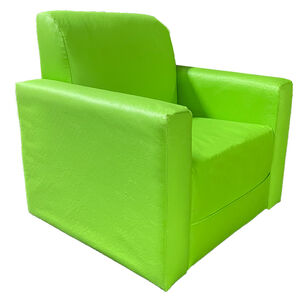 Sillon Mini Infantil Tomas Verde Manzana Cuero