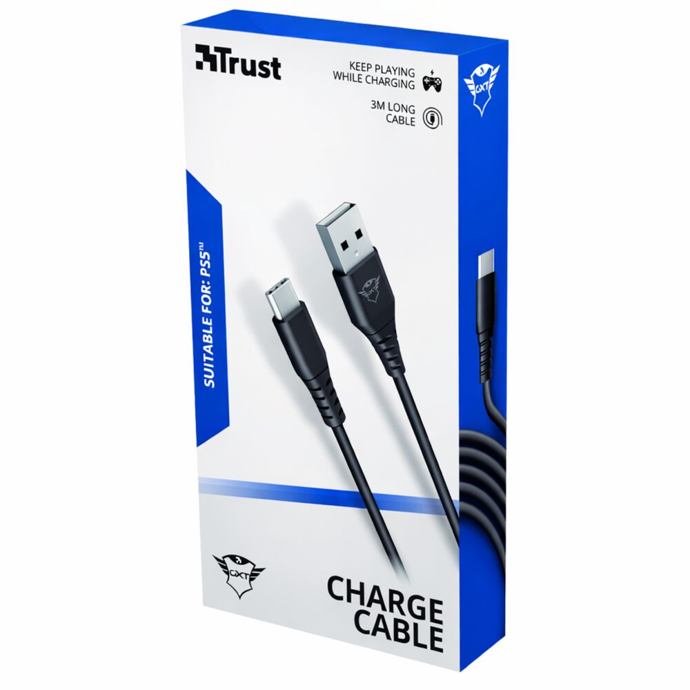 Cable De Datos Trust Type-c A Usb Para Ps5 Carga R&aacute;pida 3m image number 8.0