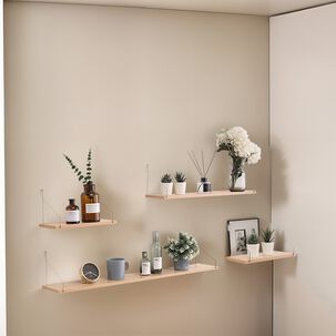 Estantes Flotantes De Madera Para Dormitorio Cocina Baño 4pcs