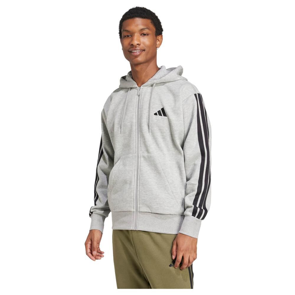 Poler&oacute;n Con Capucha Essentials Fleece 3 Tiras Adidas image number 0.0