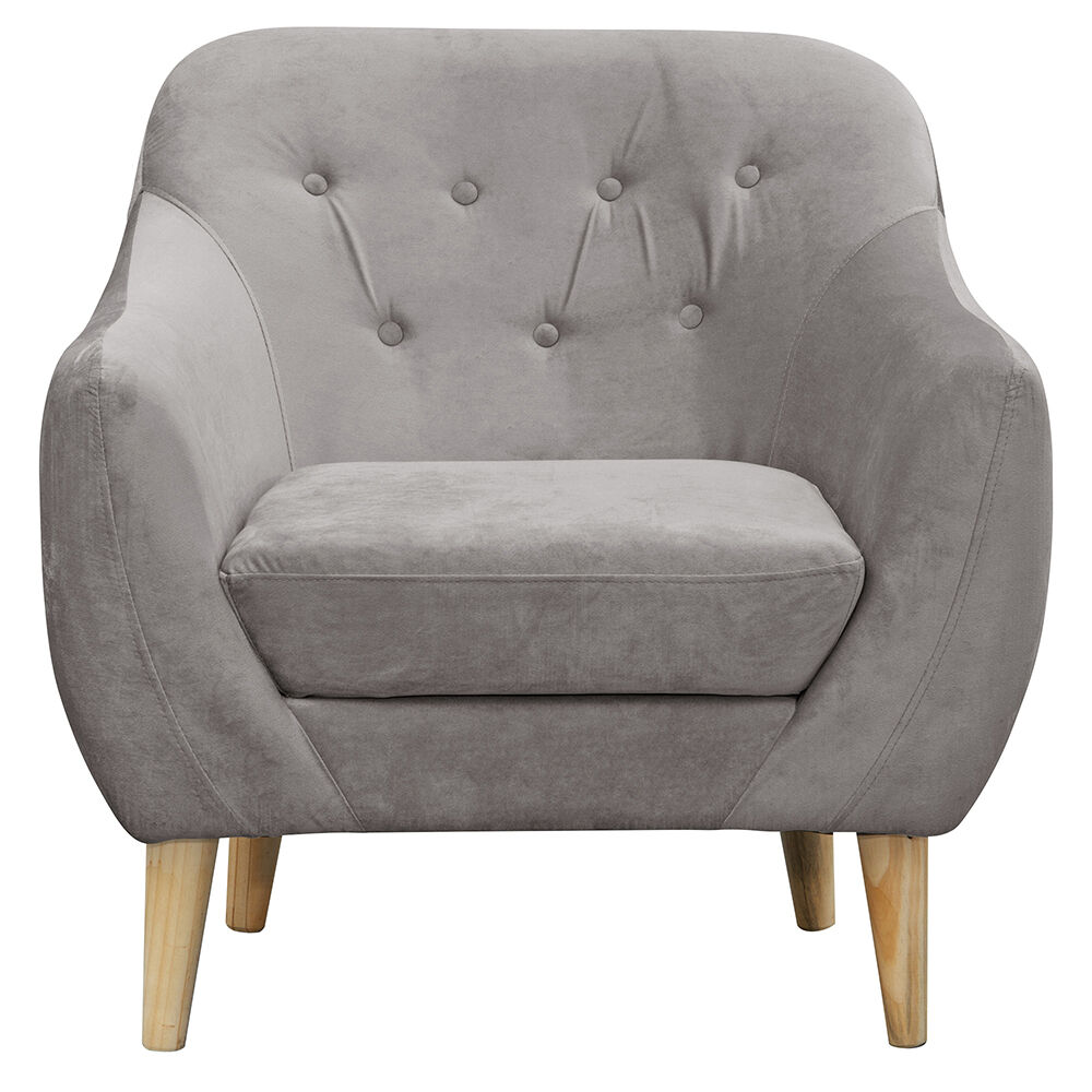 Poltrona 1c Norway Felpa Gris 85x87x90 image number 0.0