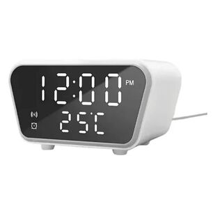 Despertador Digital Led Con Cargador Inal&aacute;mbrico