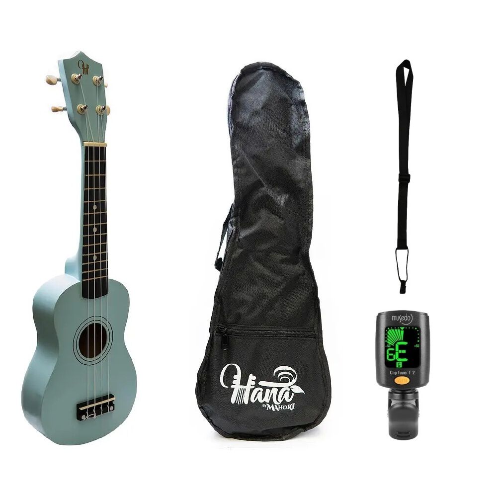 Full Pack Ukelele Sopr.hana Azul+afinador Clip+strap Allegro image number 0.0