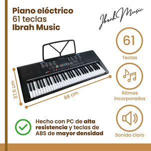 Piano El&eacute;ctrico Yongmei 61 Teclas Teclado Musical Usb