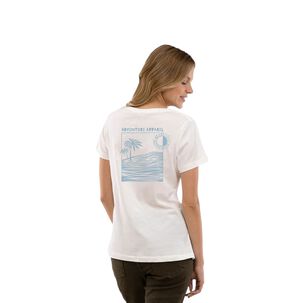 Polera Orgánica Sunset Blanco Mujer Falcone