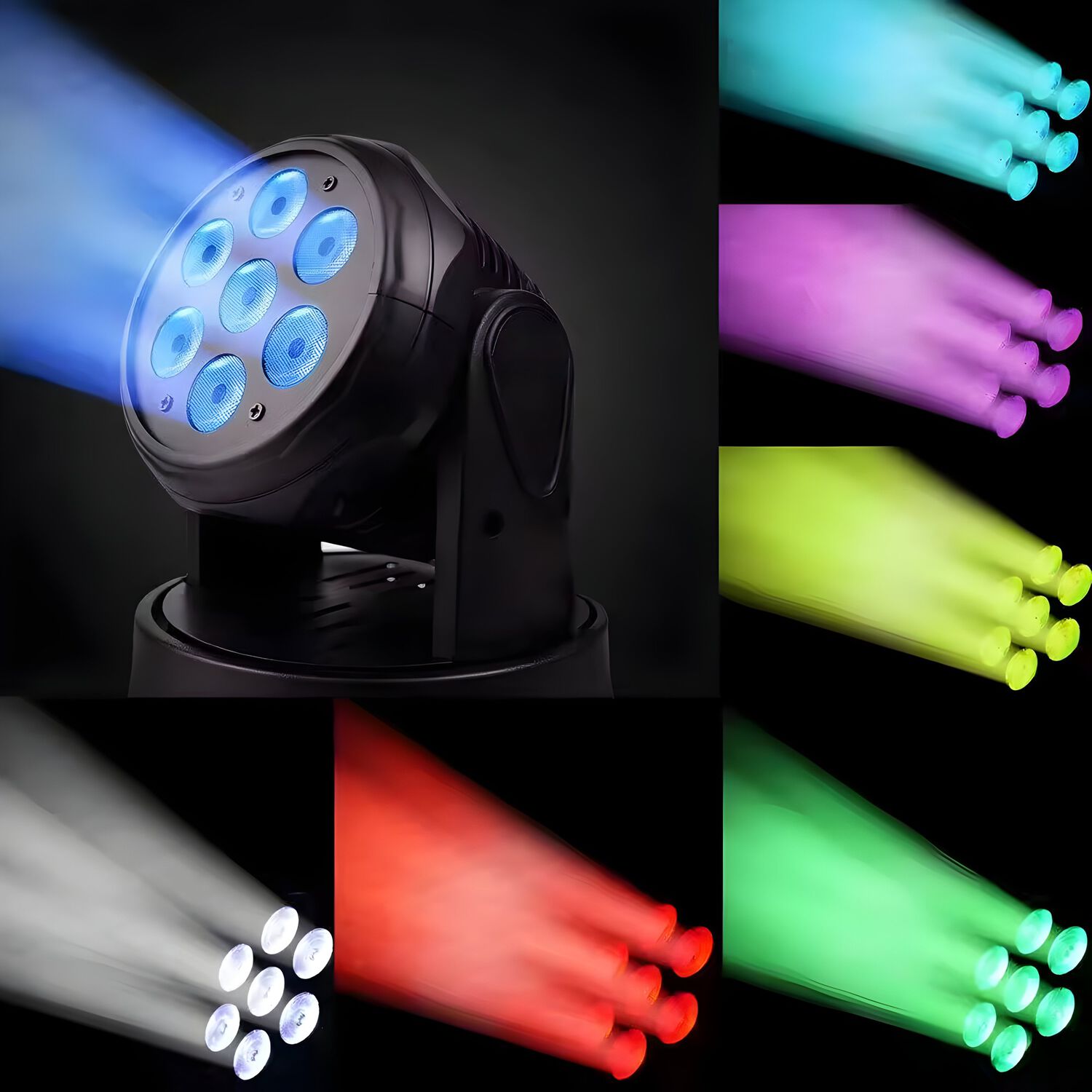 Cabeza Rob&oacute;tica Ritmica Dmx Djpower Full Rgb Led 56w M070pro image number 3.0
