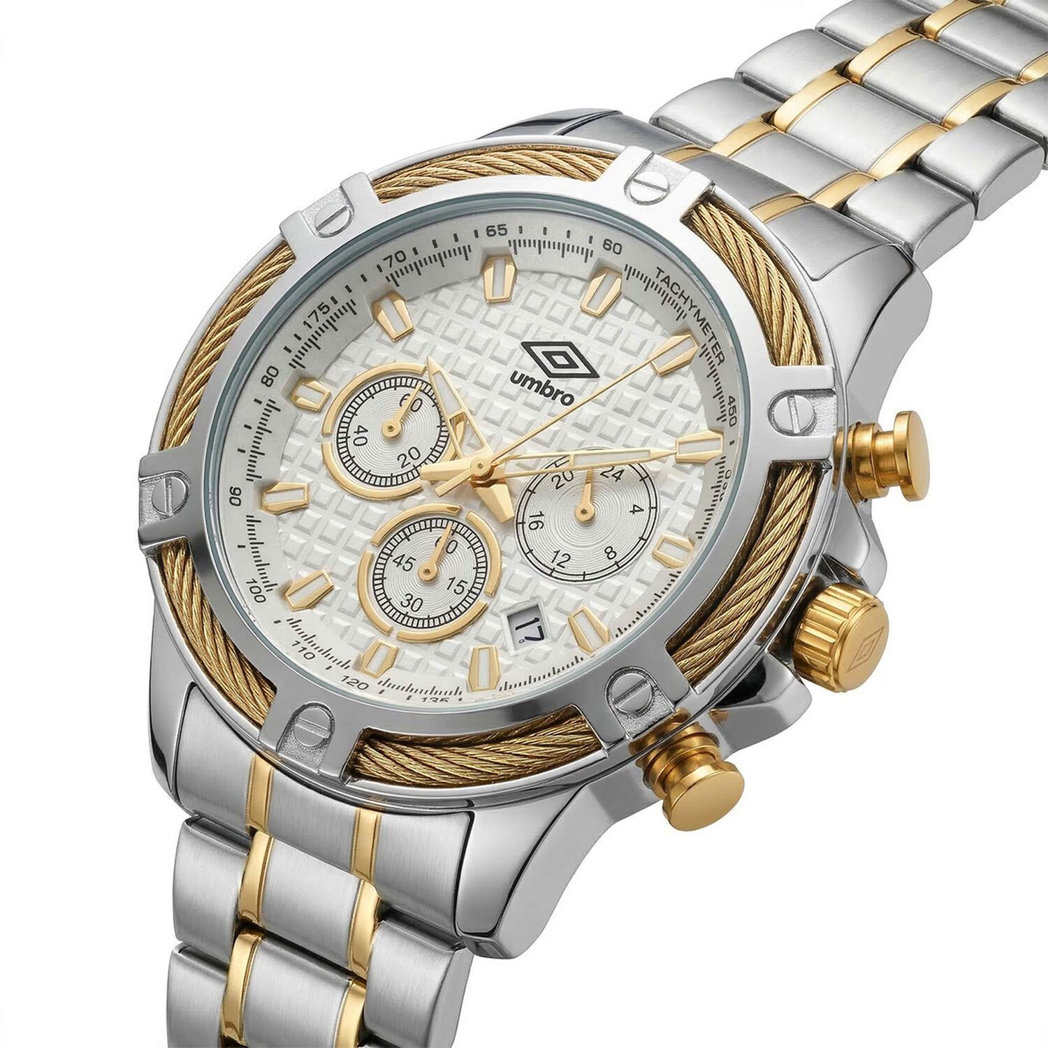 Reloj An&aacute;logo Hombre Umbro Plus Plateado/dorado Umbp-1500-128 image number 3.0