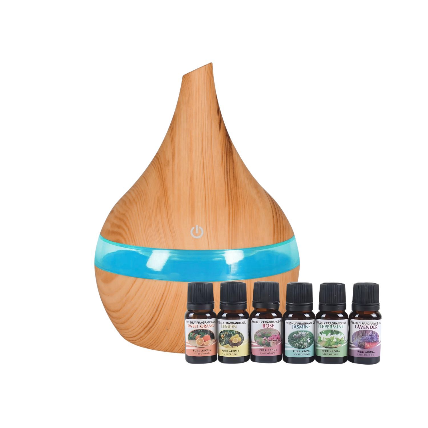 Pack Humidificador Marron Claro + 6 Esencias Aromaticas image number 0.0