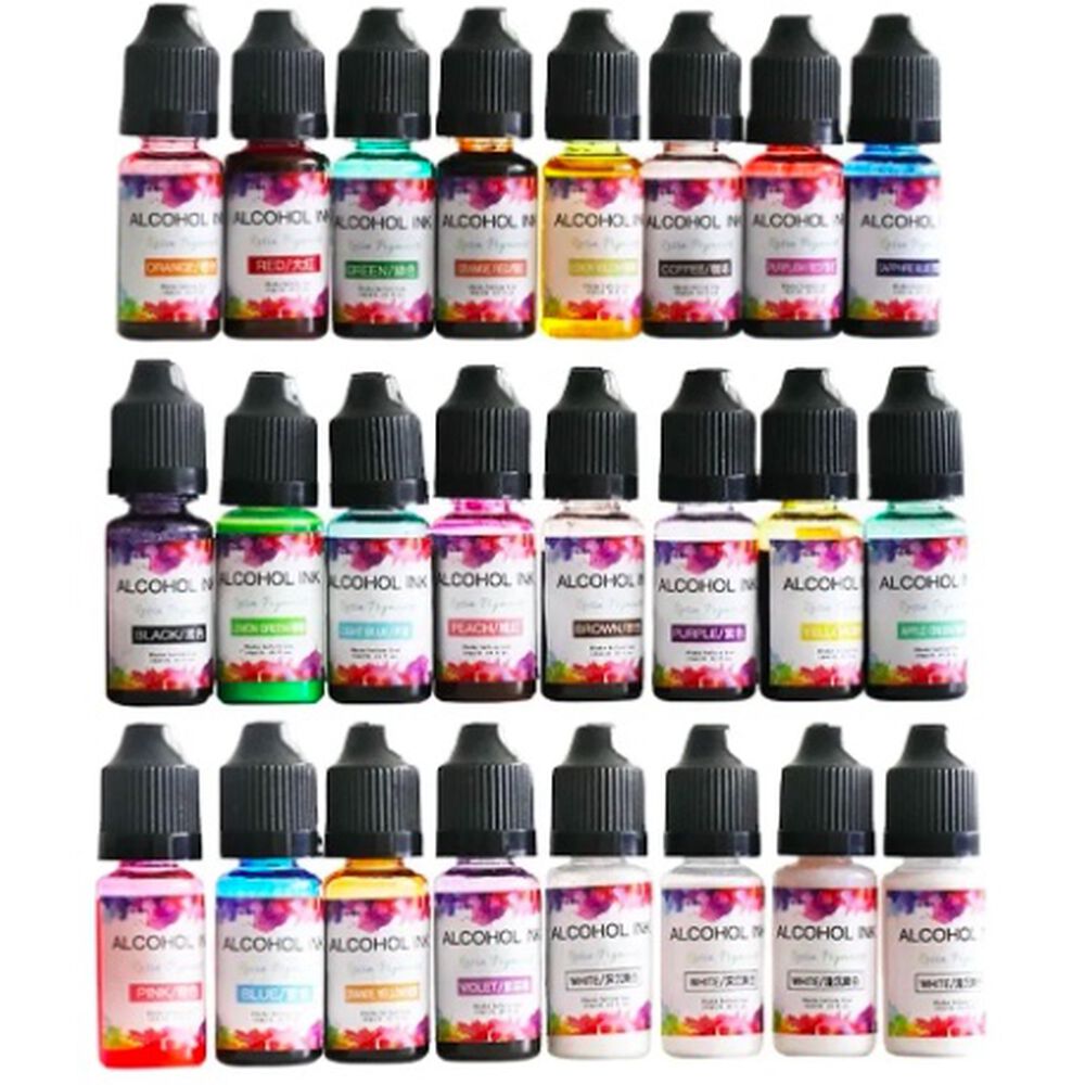 Pigmento Para Resina Epoxi | Set 24 Tintas Alcohol 3d image number 0.0
