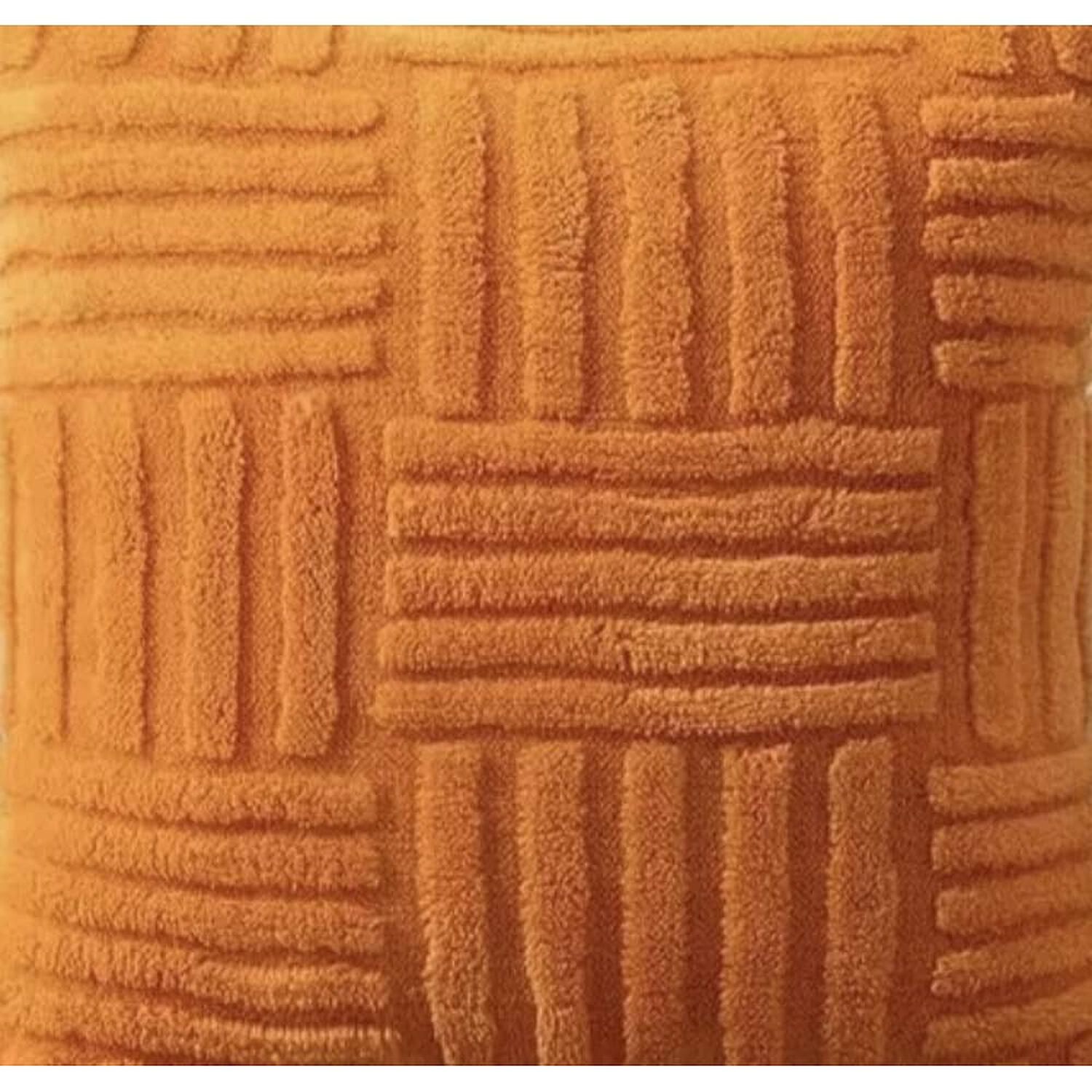 Funda Para Cojin Peludo Plush Medida 45x45cm Decoracion Naranja image number 2.0