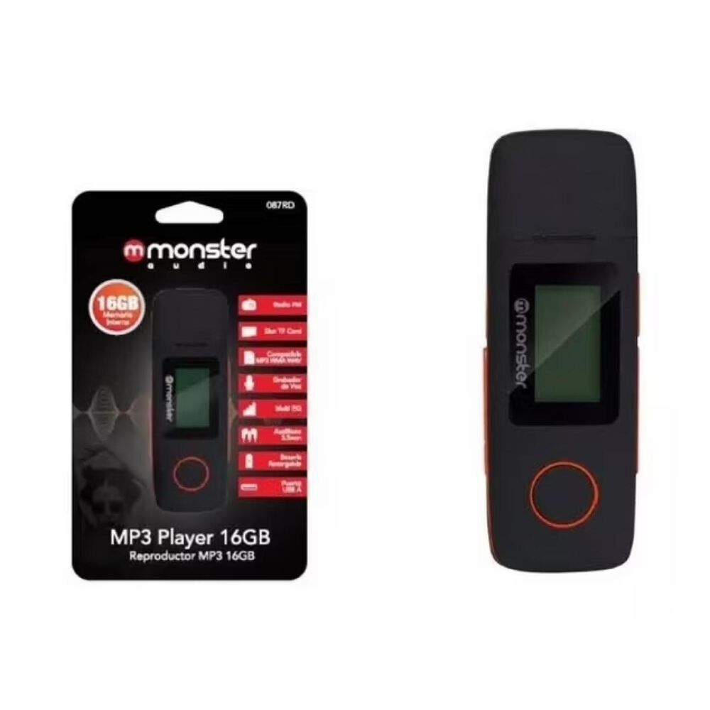 Reproductor Mp3 16gb Grabador De Voz Usb X087bl image number 1.0