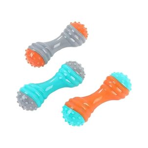 Juguete Para Morder Mancuerna 13cm Con Textura Para Mascotas