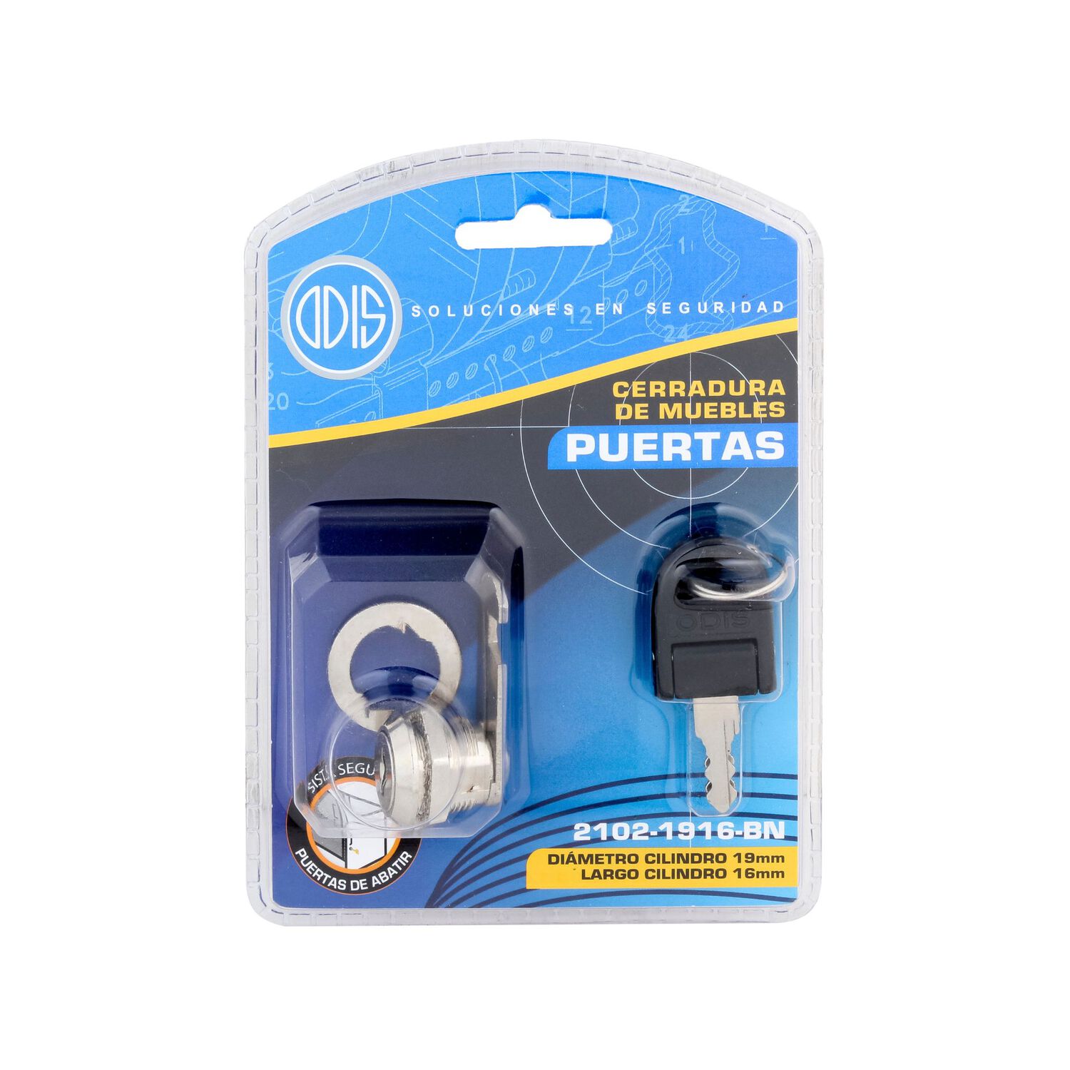 Cerradura Para Muebles Odis Puerta 2102-1916 image number 5.0