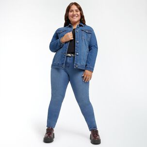 Jeans Talla Grande Fashion Tiro Medio Slim Mujer Sexy Large