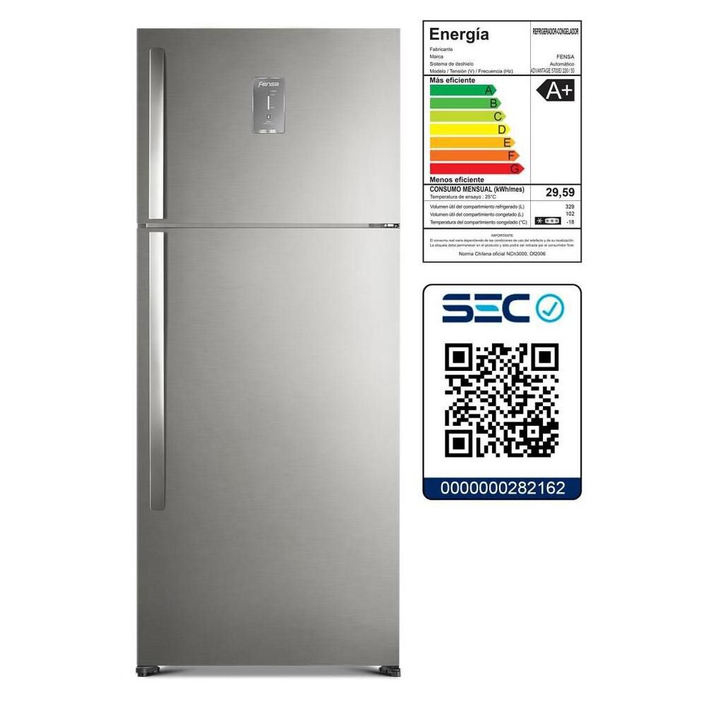 Refrigerador Top Freezer Fensa Advantage 5700E / No Frost / 431 Litros / A+ image number 7.0
