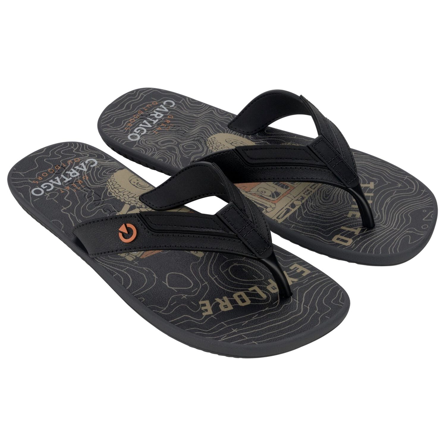 Sandalia Hombre Negro/gris Dakar Cartago image number 4.0
